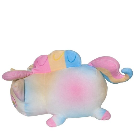 Cat Unicorn Pastel Tie Dyed Multicolored Soft Plush Stuffed Animal 11.5" - Picture 4 of 5